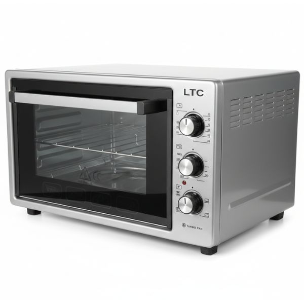 Elektrická trouba LTC 40l, 1400W, samostatná, šedá, horní a spodní ohřev a horký vzduch